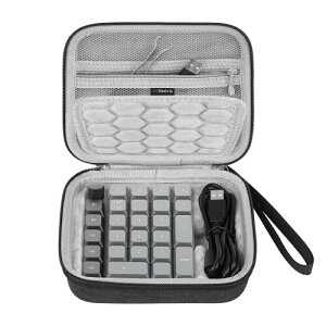 Geekria ���� �L�[�p�b�h �n�[�h�V�F�� �L�������O�P�[�X Keychron K0 Max�ƌ݊������� �|�[�^�u�� �i���o�[ �L�[�p�b�h ���[�o�b�O (�_�[�N�O���[)