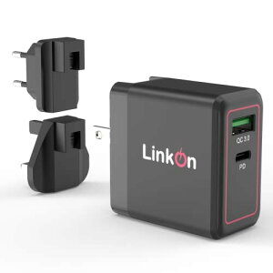 LinkOn Ganius 65Wǂ̏[dGaN Tech 65W USB-C PD3.0 PPS18W USB-A QC4.0+ MacBookTXMNV[m[gS10 S20|[^ubvgbvgxdA_v^[̌