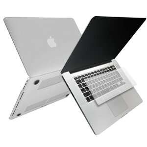 MS factory MacBook Pro 15 Retina 用 ケース カバー + 日本語 キーボードカバー マックブックプロ レティナ 15インチ ハードケース Pro15 Mid 2012 〜 Mid 2015 A1398 全12色 マット加工 クリアホワイト 半