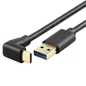 USB Type C 3.2 L��90�x�����ϊ�0.25 m 0.5 m 1.5 m USB-A��to USB-C��.�}���[�d.�����f�[�^�]����56 K���W�X�^���u��MacBook/Nintendo Switch/Type-C���u�ɐV�K�ɓK�p����� (�㉺L 1m)