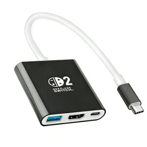 Switch 2 �h�b�N HDMI �ϊ��A�_�v�^�[ 4K@60Hz TV�o�� �x���Ȃ� PD100W�}���[�d USB3.0�|�[�g���� 3in1 ���@�\ �h�b�N ���^ �y�� �����^�ѕ֗� Switch/Switch OLED/Switch 2 (21.0.0) �S�@��Ή� �Q�[������/���s