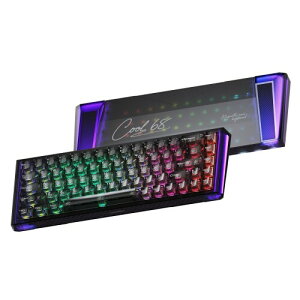 DAREU COOL68 �Q�[�~���O�L�[�{�[�h 0.01mm ���s�b�h�g���K�[�Ή� �������C�g�{�b�N�X �L��8000hz�|�[�����O���[�g ���C�X�C�b�` SOCD�Ή� �z�b�g�X���b�v 65%�p��z�� �e���L�[���X ������ ��/