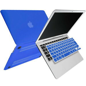 MS factory MacBook Air 13 2010 〜 2017 用 ケース カバー + 日本語 キーボードカバー マックブック エアー 13インチ ハードケース Air13 A1466 A1369 全12色 マット加工 ブルー 青 RMC series RMC-SETA13MBL