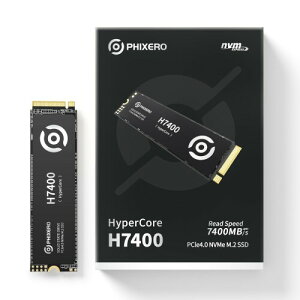 PHIXERO H7400 M.2 SSD 2TBAYƃO[hNVMe SSDAő7450MB/bAPCIe 4.0 Gen4X4M.2 2280APS5APCAQ[~Om[gp\Rp - vtFbViTLCXg[W