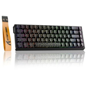 �t���A���~��➑�ATTACK SHARK X68MAX HE ���s�b�h�g���K�[ �L�[�{�[�h USB-C�L�� 8000Hz�|�[�����O���[�g 256KHz�X�L�������[�g �Q�[�~���O�L�[�{�[�h 0.08ms�f�B���C �����\�ȃA�N�`���G�[�V��