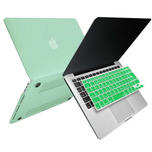 MS factory MacBook Pro 13 Retina 用 ケース カバー + 日本語 キーボードカバー マックブックプロ 13インチ レティナ ハードケース Pro13 Late 2012 〜 Early 2015 A1425 A1502 全12色 マット加工 グリーン 緑