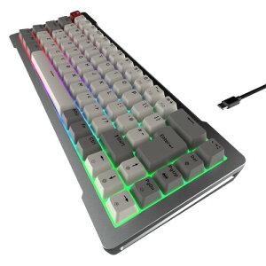RAIJINTEK MGA-68 SILVER 65% TKL �p��z�� �����L�[�{�[�h�b69�L�[�bType-C�bCNC�A���~�b�z�b�g�X���b�v�b�É��E�����x�bARGB���C�g�b�Q�[�~���O�E�����Ԏg�p Win/Mac
