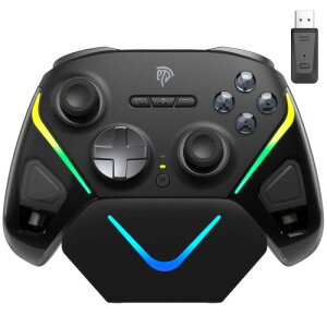 EasySMX �R���g���[���[ PC Switch 2 Steam Deck IOS Android �A�[�d�h�b�N�ARGB �o�b�N���C�g�ATMR �W���C�X�e�B�b�N�t���Q�[�� �R���g���[���[�ASwitch �Q�[���p�b�h ���� �A1000Hz �|�[�����O���[�g�AS