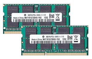 PC3L-12800S(DDR3-1600) SO-DIMM 8GB×2g Suhm[gPCp DDR3LΉf id1.35V & 1.5V Ή)
