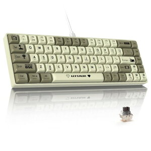 MAMBASNAKE×AJAZZ AK680 �L���Q�[�~���O�L�[�{�[�h ���� �y�� ���J�j�J���L�[�{�[�h �z�b�g�X���b�v�Ή� ���^68�L�[ RGB�Ɩ� �{�[���^�L�[�L���b�v EVA�T���h�C�b�` WIN/MAC/ANDROID�Ή� ?�O���[