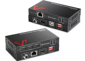 AV Access 4K HDMI USB KVM �G�N�X�e���_�[ TCP/IP �I�[�o�[ �V���O�� Cat5e/6/6a/7 �ő� 120M (390 �t�B�[�g)�A1080P@120Hz�A�v���O �A���h �v���C�A�L�[�{�[�h & �}�E�X �I�[�o�[ �l�b�g���[�N�A�[�� ���C