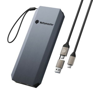 Yottamaster外付けSSD 512GB、最大1050MB/秒・2 in 1 USB-C/A ケーブル&ストラップ付属、アルミ筐体ポー軽量タブルSSDアジュバント4K ProRes HDR対応iPhone 16 ProMax/スマホ/タブレット/ノートPC