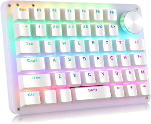 Koolertron �Ў�L�[�{�[�h �m�u�t�� �}�N���L�[�{�[�h 45�L�[ �L���ڑ� ����f�o�C�X 4���C���[ ���J�j�J�� �v���O�����\ RGB �o�b�N���C�g �J�X�^�}�C�Y�\ �~�j �V���b�g�J�b�g�L�[ ��