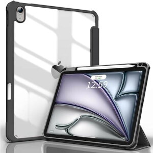 SQBEBS iPad Air 11C` (M3/M2) P[X 2025/2024 iPad Air 5/4 P[X 2022/2020 10.9C`  AN Jo[ Apple Pencil Pro/USB-C/2 CX[dΉ O܂X^h NA y 