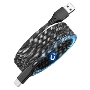 Mefold (1.5M-�u���b�N)USB Type-C�P�[�u�� ���ݖh�~�@�\ USB�^�C�vC�P_�[�u�� 60W/3A�}���[�d PD�Z�p�Ή� USB-C�P�[_�u�� �`��ێ��@�\ Phone15/Pad Pro��usb a to c�@��Ή�
