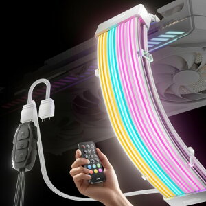 AsiaHorse X[uP[up ARGB LEDCgXgbv Jo[Lbg 3*8s 25.5 CM ARGB 5V 3s 108 LEDvr[Y 20,000Ԃ̎gp Asus Aura ASRock GIGABYTE MSI RGBƂRGB ݊ AURORA-