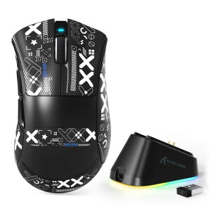 ATTACK SHARK V3PRO ���C�����X�Q�[�~���O�}�E�X RGB�[�d�X�^���h ���y65g 3���[�h�ڑ� 25000DPI �u���b�N