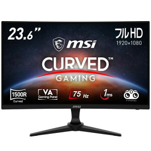 MSI Q[~Oj^[ 75Hz 23.6C` VApȃj^[ tHD/1ms/FreeSync/HDMI1.4b/DisplayPort 1.2a/u[CgJbg G243CV