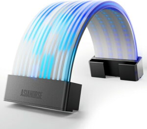 AsiaHorse Aurora ProX[uP[up ARGB LEDCgXgbv Jo[Lbg 24s 20.5 CM ARGB 5V 3s 108 LEDvr[Y 20,000Ԃ̎gp Asus Aura ASRock GIGABYTE MSI RGBƂRGB ݊