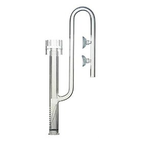 サーフェース スキマー 吸水 クリア ガラス パイプ 油膜 除去 熱帯魚 アクアリウム 水草 水槽 用 12/16