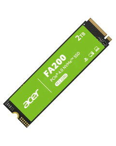 Acer M.2 SSD 2TB FA200 NVMe1.4 2280 PCIe Gen4×4 ������(�ő�ǂݍ��݁F7200MB/s�A�ő发�����݁F6200MB/s) ����SSD PS5/PS5 Pro����m�F�ς� ���ϋv 3D NAND ���[�J�[5�N�ۏ�
