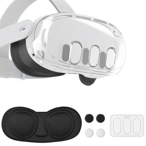 Meta Quest 3�pVR�A�N�Z�T���[�A���h�~�v���X�`�b�N�ی�J�o�[�V�F�������K���X�����Y�v���e�N�^�[�W���C�X�e�B�b�N�L���b�v�Z�b�g Oculus Quest 3�Ή�