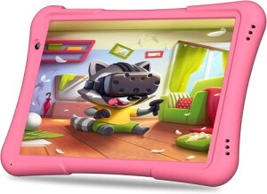 PRITOM �v���g�� 10�C���` �L�b�Y�^�u���b�g �q�ǂ��p GMS�F�� Youtube Kids&Google space Android14 32GB ROM���� IPS�f�B�X�v���C Bluetooth 6000mAh (�s���N)