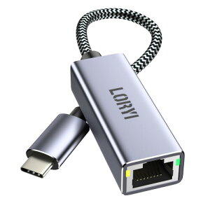 1000Mbps 有線LANアダプター USB C イーサネットアダプター タイプC RJ45 ギガビット Thunderbolt 3/4に対応したiPhone 15、Mac、MacBook Pro/Air、iPad Pro、Chromebook、Surface用のUSB-C LAN NICネットワークアダプ
