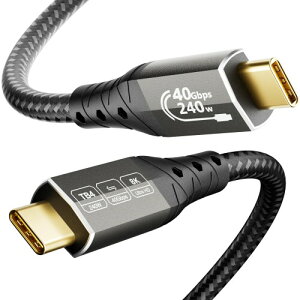 ZIKNYDO USB 4 for Thunderbolt 4 �P�[�u�� 1m�A40Gbps USBC �f�[�^�P�[�u���AUSB-C & USB-C 8K/4K �f���o�́A240W �[�d�Ή��BThunderbolt 5/3�AiPhone 16 �V���[�Y�ASSD�AMacBook�AeGPU �Ή�