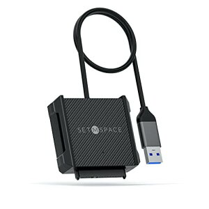 SETMSPACE usb ϊP[u usb-sataϊP[u 2.5C`HDDp ] UASPΉ SATAP[u USB 3.0-A 5Gbps Windows/Mac OS/Linux ɑΉ 2.5C`̃VRیP[Xt