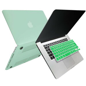 MS factory MacBook Pro 15 Retina 用 ケース カバー + 日本語 キーボードカバー マックブックプロ レティナ 15インチ ハードケース Pro15 Mid 2012 〜 Mid 2015 A1398 全12色 マット加工 グリーン 緑 RMC serie