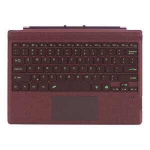�}�C�N���\�t�g�� Surface Pro �̐��� 7+ �̂��߂̃^�C�v �J�o�[ 7 6 5 4 3 �^�b�`�p�b�h�̃^�u���b�g�̃L�[�{�[�h�A7 �F�̃o�b�N���C�g���t���Ă���g�їp�ׂ������L�[�{�[�h (Burgundy, �o�b�N