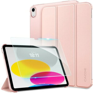 (iPad 11���� 10���� �P�[�X �K���X�t�B���� �Z�b�g)CACOE ipad a16 11�C���` 2025/10.9�C���` 2022 �A�C�p�b�h�p �n�[�h�P�[�X �I�[�g�X���[�v �O�܂� Apple Pencil�Ή� �����΂��� �J�o�[ ���[�Y�S�[