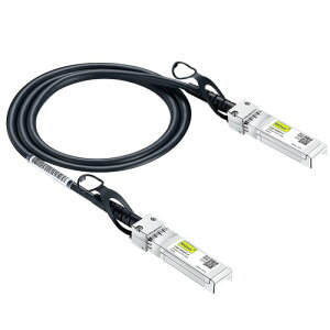 10Gtek 10G SFP+ P[u, SFP+ DAC TwinaxP[u, Cisco SFP-H10GB-CU1MA MerakiAUbiquiti UniFiAMikrotikAIntelAFortinetA NetgearAD-LinkASupermicroATP-LinkȂǌ݊, 1m