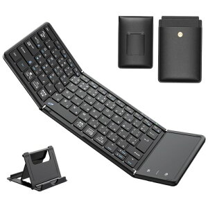 Omikamo �L�[�{�[�h bluetooth ���[�o�b�O�ƃX�}�z�z���_�[�t�� �܂��ݎ� JIS�W�����{��z�� �^�b�`�p�b�h�t�� ���C�����X ipad �X�}�z �}���`�y�A�����O iOS/Windows/Android/Mac/Google�Ή� �y�� ��