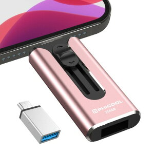 PhoneΉ USB256GB 4in1 phone f[^ۑ iOS/Type-C/USB/Micro usb phone ʐ^obNAbvCh ^Cvc usb phone OtXg[W Phone/Pad/PC/Macbook/AndroidΉ gїeʕs s