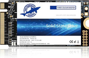 Dogfish M.2 2242 SSD 1TB NVMe PCIe Gen3 x 4�����\���b�h�E�X�e�[�g�E�h���C�u�A3D NAND TLC�A�Q�[�~���OSSD�AR/W �ő�2200MB/�b�����1800MB/�b (M.2 2242 PCIe�A1TB)