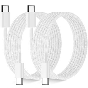 GRIXX USB Type C �^�C�vC�P�[�u�� 60W �}���[�d 3M 2�{�Z�b�g �[�d�P�[�u�� �^�C�vc �f�[�^�]���f�[�^�]�� �f���h�~ ���ϋv�i�C����for iPhone 16/15 Pro/Plus/Pro Max MacBook iPad Galaxy Sony Google Pixel 7a��USB-