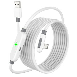 Dalugo Quest���� Link�P�[�u�� 5m 60W�}���[�d�|�[�g�t�� �����N�P�[�u�� �Ή�Quest3s/�Ή�Quest3/Quest2�p �Ή�Pico4 Ultra/4/3/2�p��VR�w�b�h�Z�b�g Oculus�p �[�d�����N�P�[�u�� Type-C L���^ USB 3.2 5Gbps��