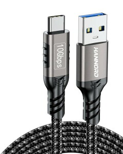 USB Type C �P�[�u�� 1���[�g�� 1����ł��F10Gbps USB3.2 Gen2 �Ή� �����f�[�^�]���E�����A60W 20V 3A �}���[�d�A�i�C�����҂݃P�[�u���A�A���~�v���O�ASamsung Galaxy S24/S23�AAndroid Auto�AiPhone16/16Pro