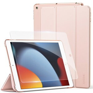 (ipad ��9���� �P�[�X �K���X�t�B���� �Z�b�g)CACOE ipad �P�[�X 10.2�C���` ��9/8/7����ʗp (2021/2020/2019���f��) �����΂��� �J�o�[ ���[�Y�S�[���h