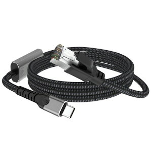 USB-C C[Tlbgւ̃A_v^[AMKrbg LANA1000Mbps ̓]xbType-C  RJ45 ւ̗L LAN ϊARpNgȃfUCbvOvCŁAhCosvbMacBook/iPad Pro/Wind