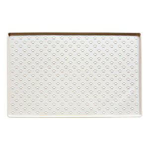 COZENTA 犬 トイレトレー トイレマット 食事マット シリコン 滑り止め 溢れ止め (ホワイト 60x80cm)
