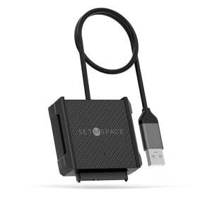 SETMSPACE SATA USB2.0ϊP[u 2.5C`n[hfBXNhCuHDD SSD SATA USB ϊP[u-0.5M