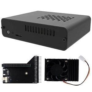 GeeekPi DeskPi Nanoケース(Jetson Nano B01バージョンのみをサポート)NVIDIA Jetson Nano開発者キット用PWM冷却ファンを備えたJetson Nanoケース小型AI強力なコンピューター