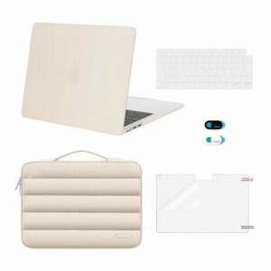 MOSISO Ή@ MacBook Air P[X 13C` M4 M3 M2`bv 2025-2022 A3240 A3113 A2681AΉ@ MacBook Air 13.6C` (vX`bN)n[hVFP[X & t[X[uobO & ({ JISz