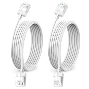 Dutevolns 2�p�b�N ���^6 A�^�C�v�C�[�T�l�b�g�P�[�u�� 5m�A�_��ő@�ׂ�Rj 45 Cat 6 a LAN�P�[�u���M�K�r�b�g�A�p�\�R���A���[�^�APs 4/5�p�i���j