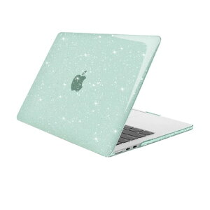 MOSISO 対応機種 MacBook Air ケース 13インチ M2 M3 M4チップ A3240 A3113 A2681 2025-2022発売、キラキラ 保護 対応機種 MacBook Air 13.6インチ プラスチック ハードカバー(ミント グリーン)