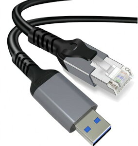USB LANA_v^[ P[u 2M LLANA_v^[ USB A to RJ45 MKrbgC[TlbgP[u ڐڑ X}z ΉPC MacBook Windows Android m[g