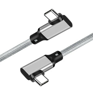 Type C to Type C �P�[�u�� L�� Popolier (���[L�^-�O���[, 0.2m) USB-C to USB-C �P�[�u�� �X�}�[�g�t�H���A�^�u���b�g�A�m�[�g�p�\�R���̃^�C�vc�@��ɑΉ�